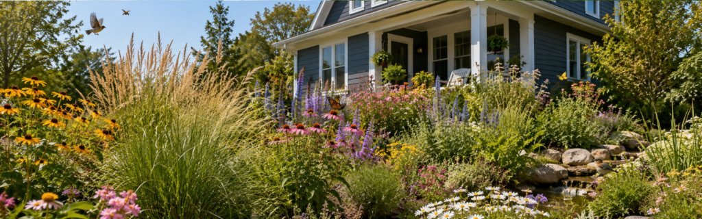 Do You Really Need Fertilizer? A Michigan Perspective banner charming cottage garden with vibrant flowers (1)