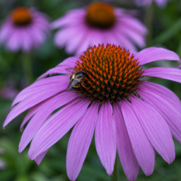 Why Native Bees Are the Garden's Most Important Pollinators nn bee on purple coneflower