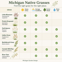 native michigan grasses guide