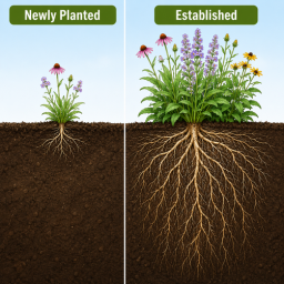 plant growth comparison newly vs established (1)