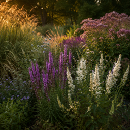 sunlit meadow with wildflowers in bloom (1)
