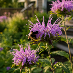 What's Blooming Across Michigan Right Now π whats blooming jul 26 bumblebee on bergamot flowers