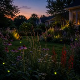 What Happens In Your Garden When the Sun Goes Down sunset fireflys after dark