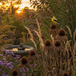The Best Native Plants That Feed Goldfinches evening feasting of goldfinch