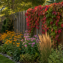 vines on a tall fence