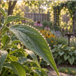 dew covered leaf